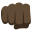 :oncoming_fist_dark_skin_tone: 👊🏿