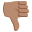 :thumbsdown_tone3: 👎🏽